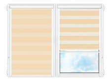 Рулонные кассетные шторы День Ночь равенна 23 цена. Купить в «Мастерская Жалюзи»